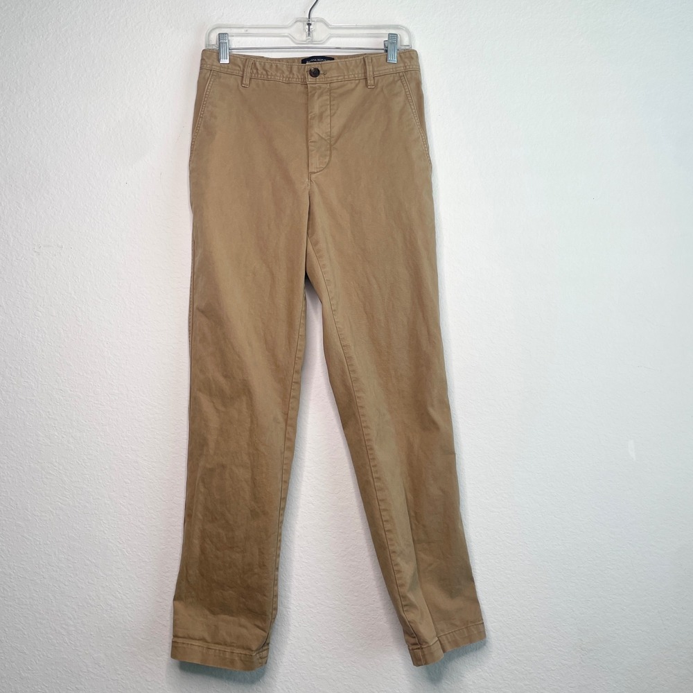 Banana Republic High Rise Chino Pants Womens 4 Tan Stretch Flat Front Casual